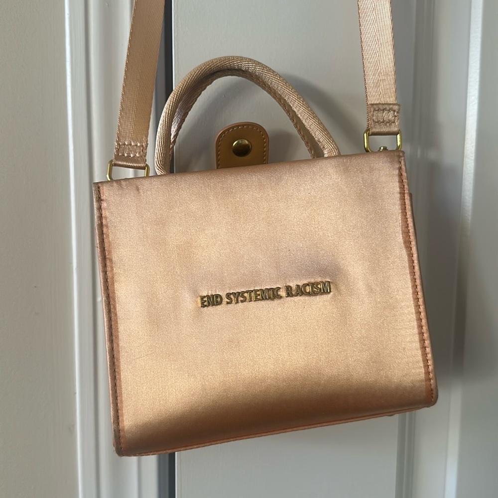 Gold Brandon Blackwood cross body purse